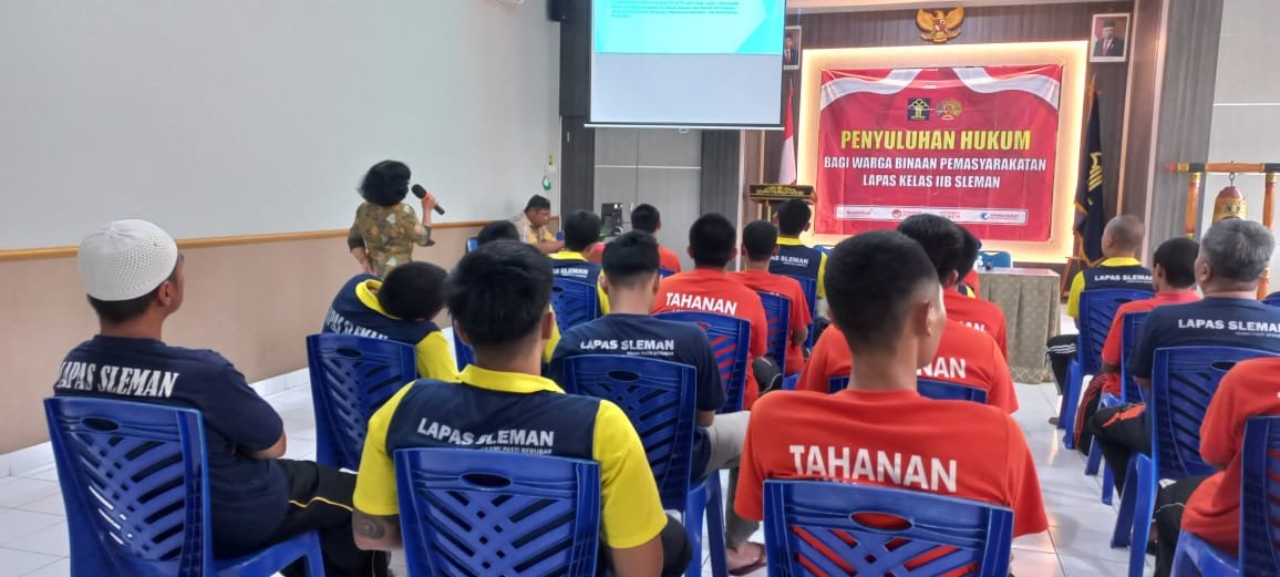 Penyuluhan hukum di LP Klas IIB Sleman